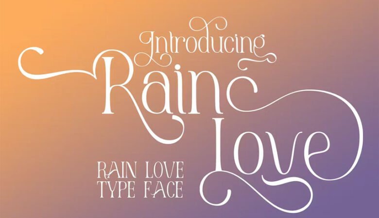 Rain Love Font