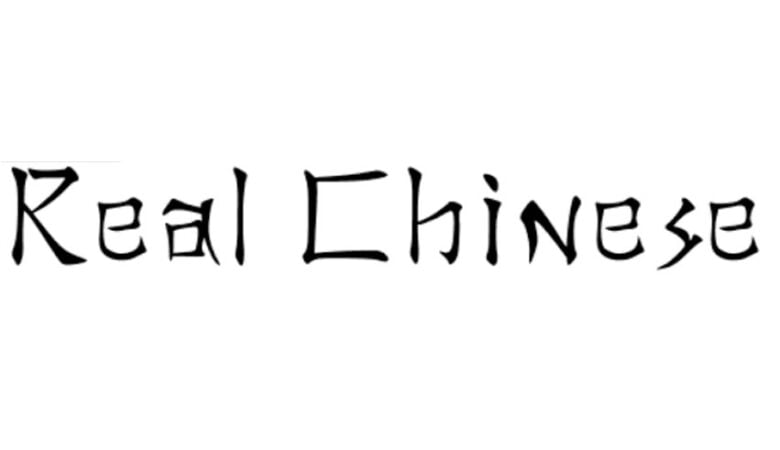 Real Chinese Font