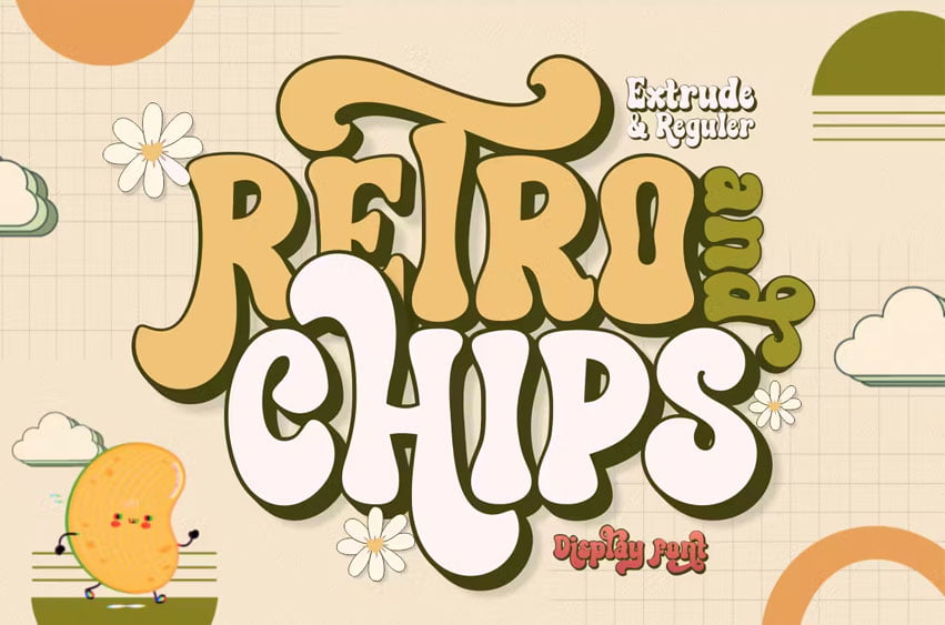 Retro and Chips Font