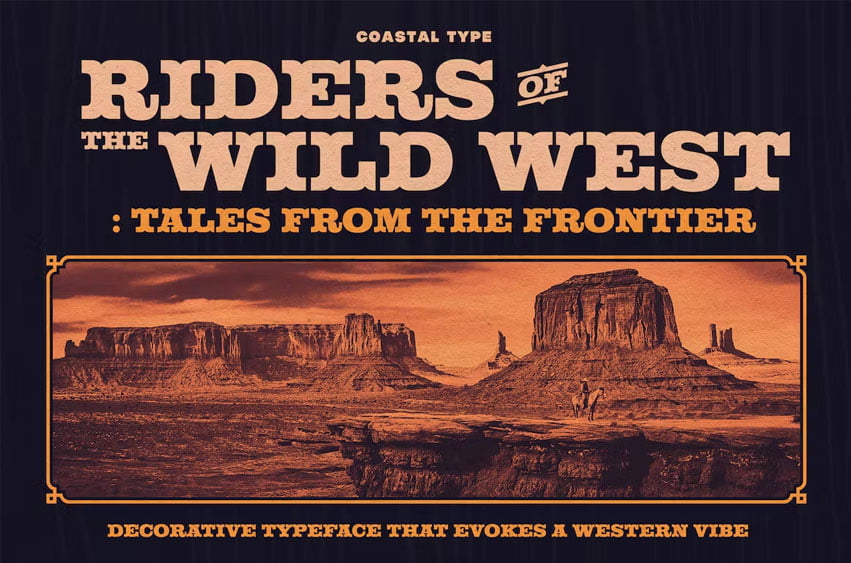 Riders of the Wild West Font