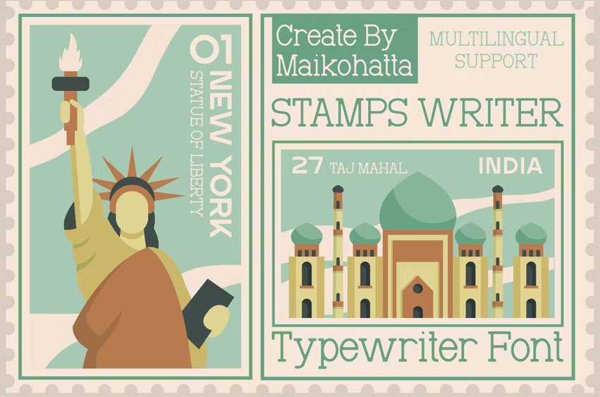 Stamps Writer Font