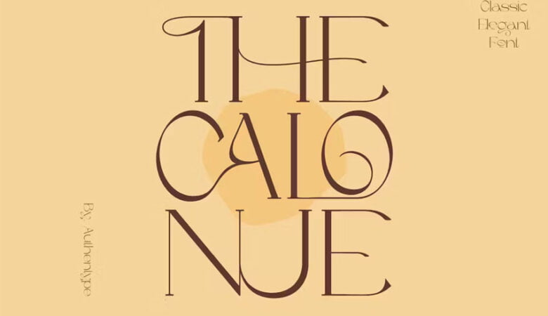 The Calonue Font