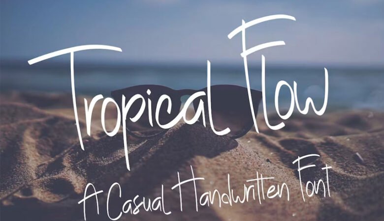 Tropical Flow Font