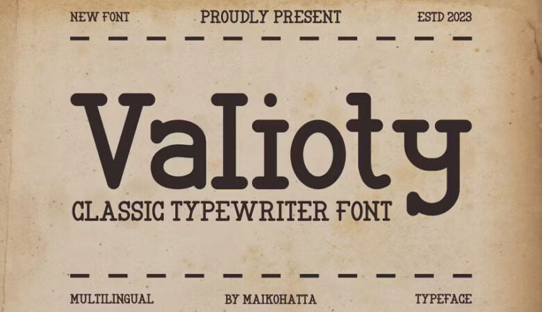 Valioty Font