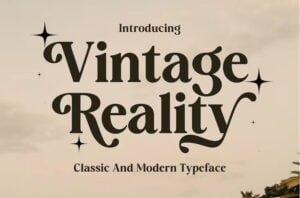 Vintage Reality Font - FreeDaFonts