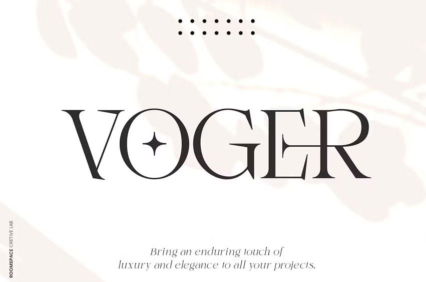 Voger Font
