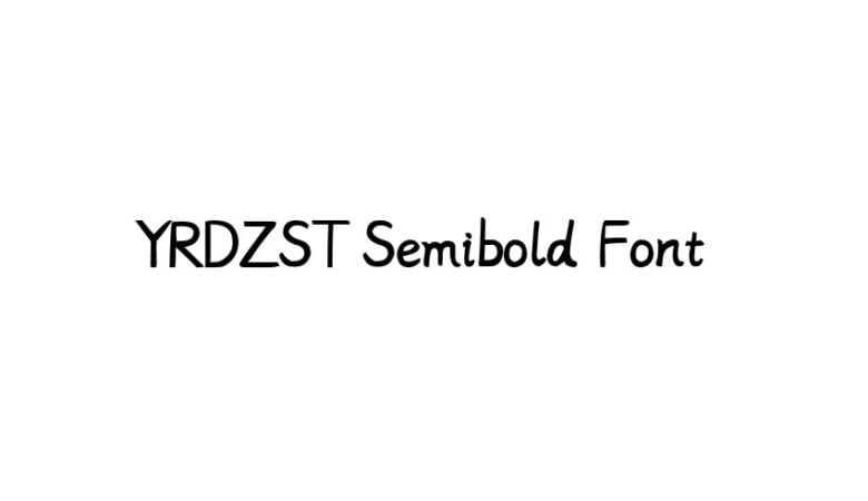 YRDZST Semibold Font