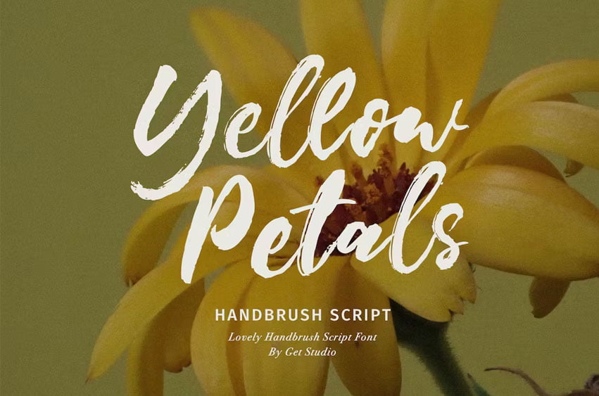 Yellow Petals Font