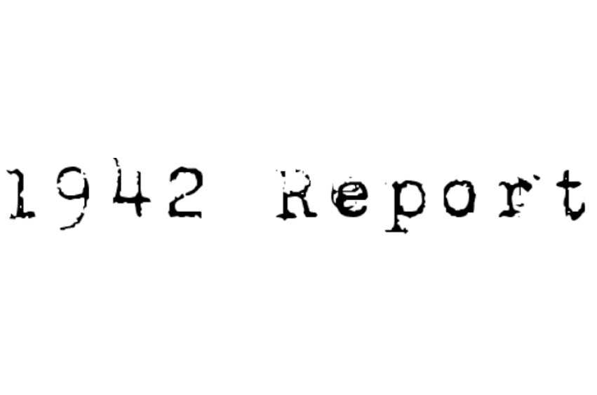 1942 Report Font