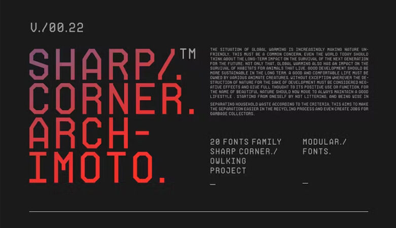 Archimoto V.00 Font