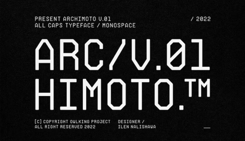 Archimoto V.01 Font