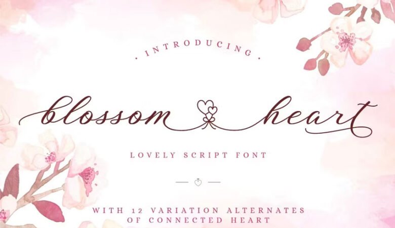 Blossom Heart Font