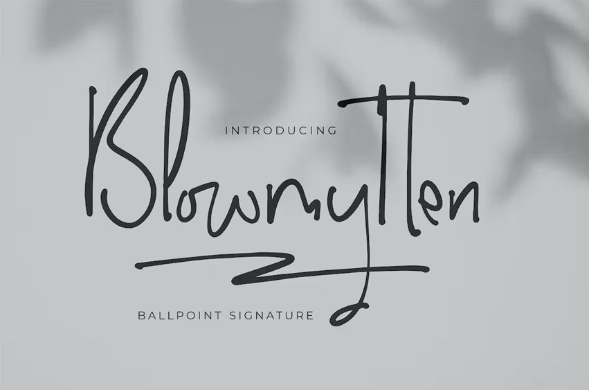 Blowmytten Font