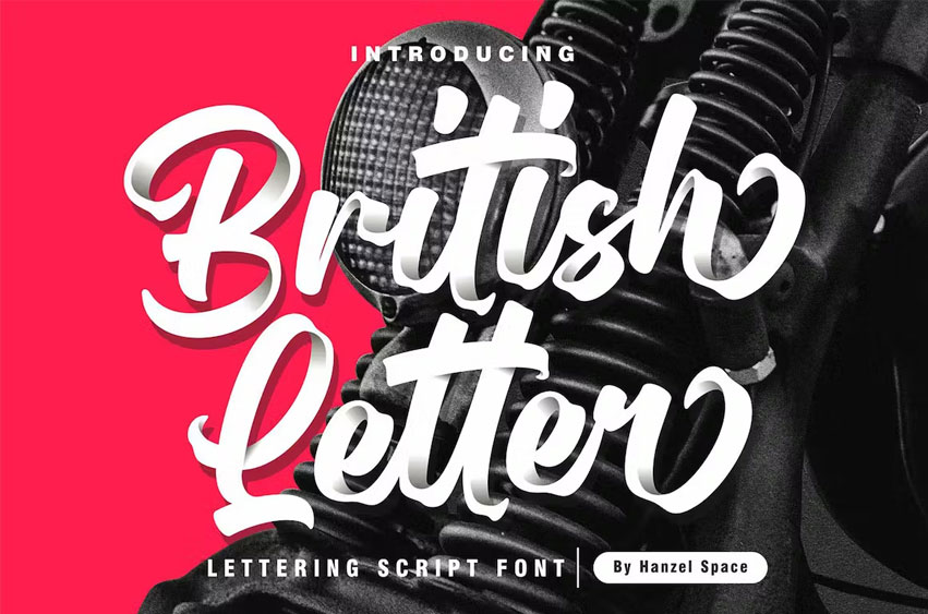 British Letter Font