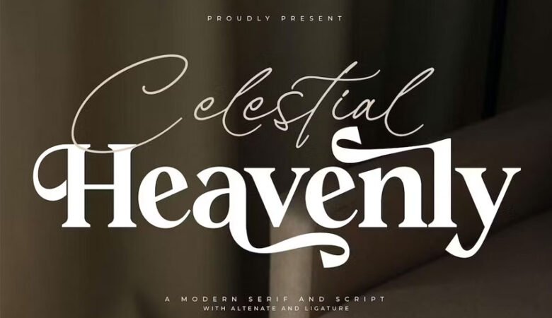 Celestial Heavenly Font