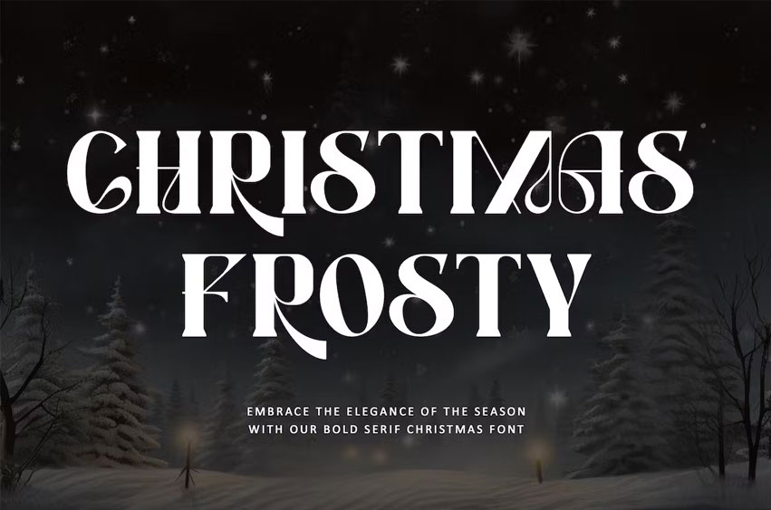 Christmas Frosty Font