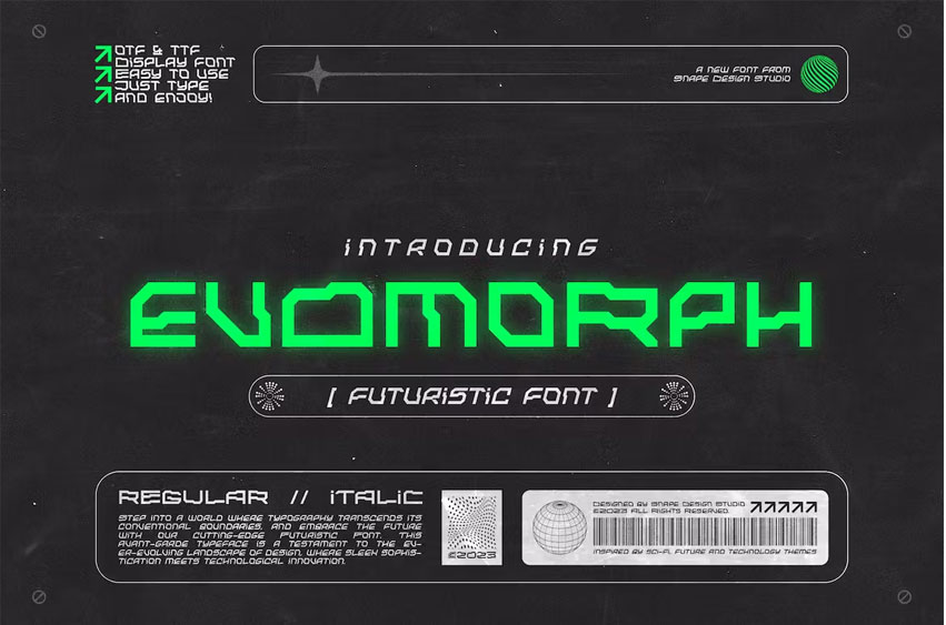 Evomorph Font