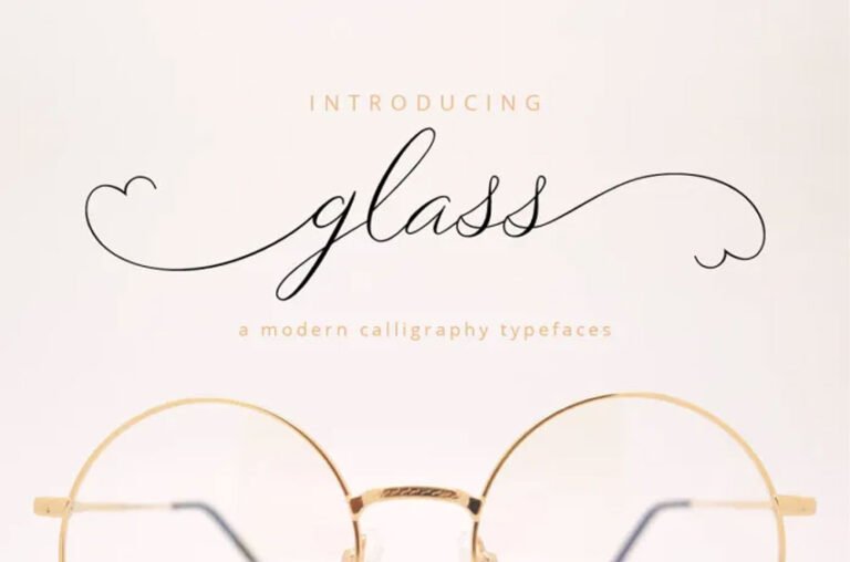 Glass Font FreeDaFonts