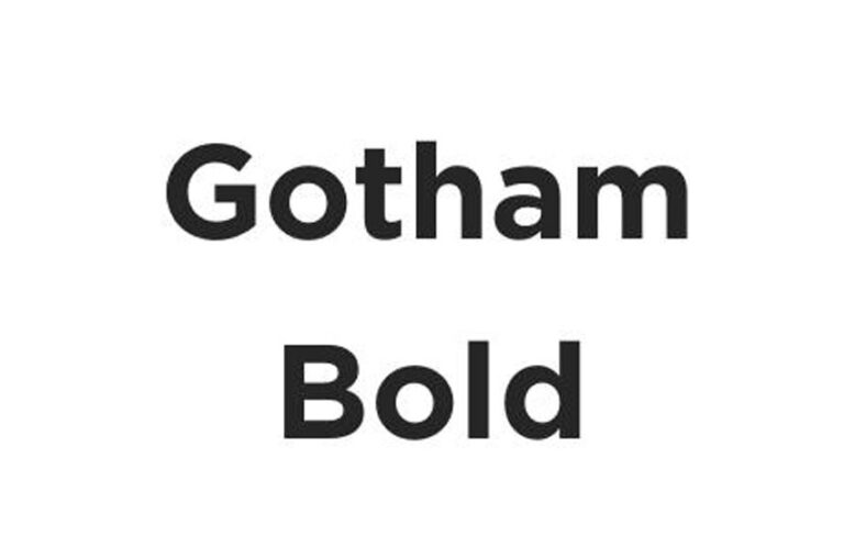 Gotham Bold Font - FreeDaFonts