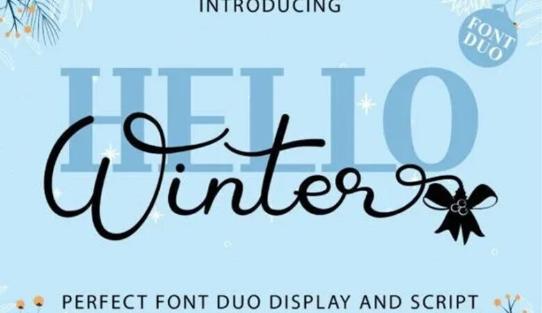 Hello Winter Duo Font