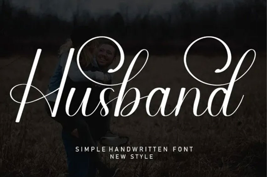 Husband Script Font