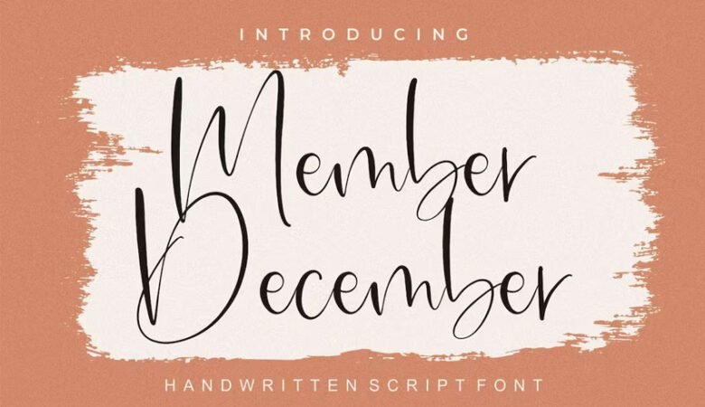 Member December Font