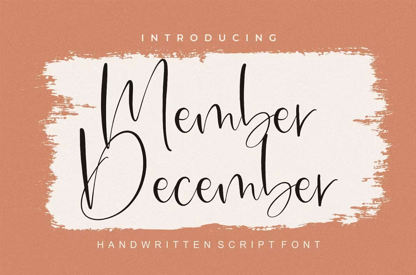 Member December Font