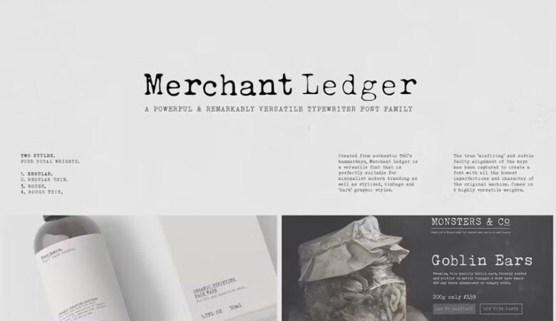 Merchant Ledger Font