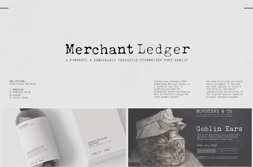 Merchant Ledger Font