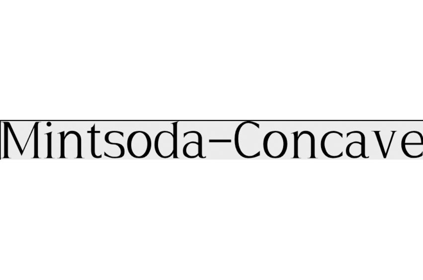 Mintsoda Concave Font