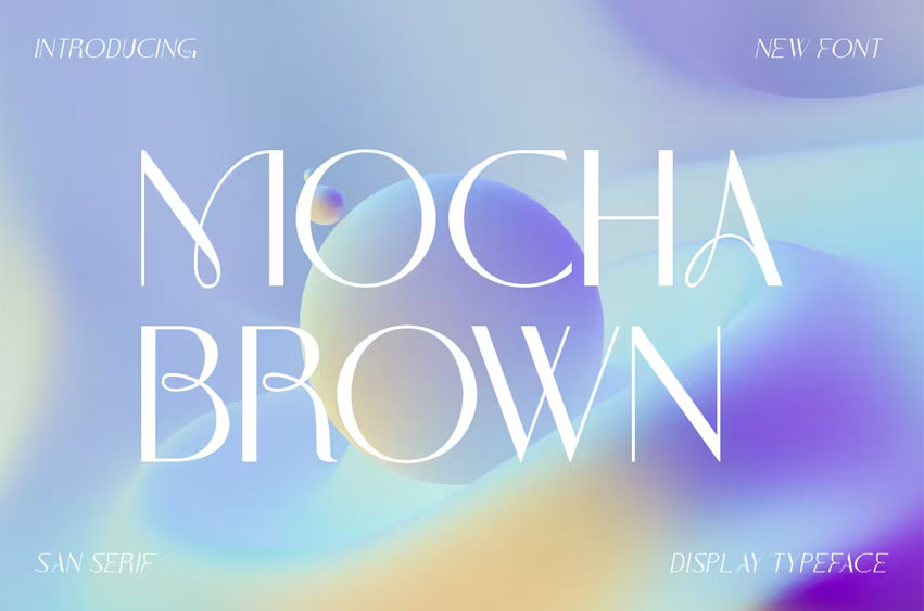 Mocha Brown Font