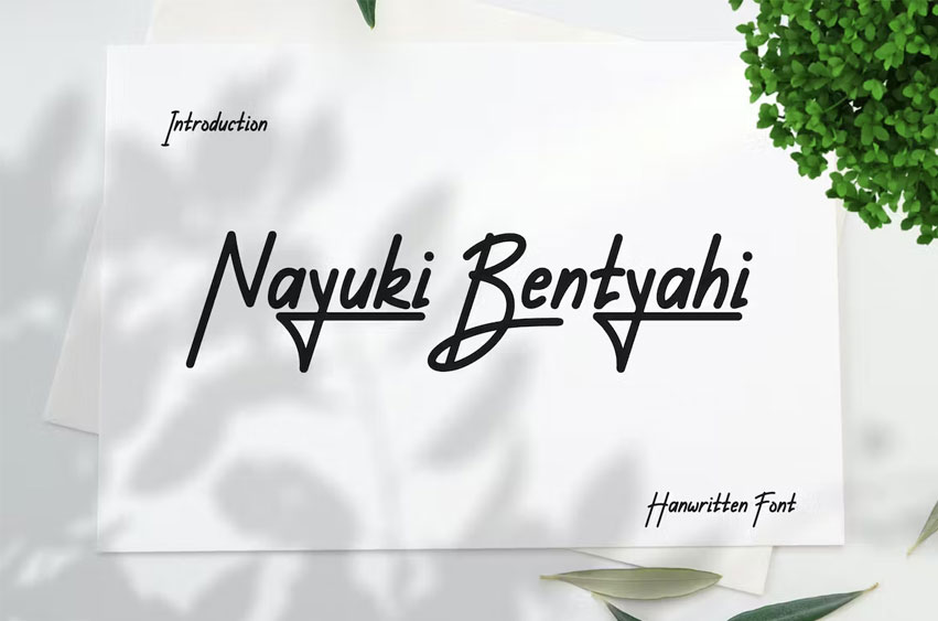 Nayuki Bentyahi Font