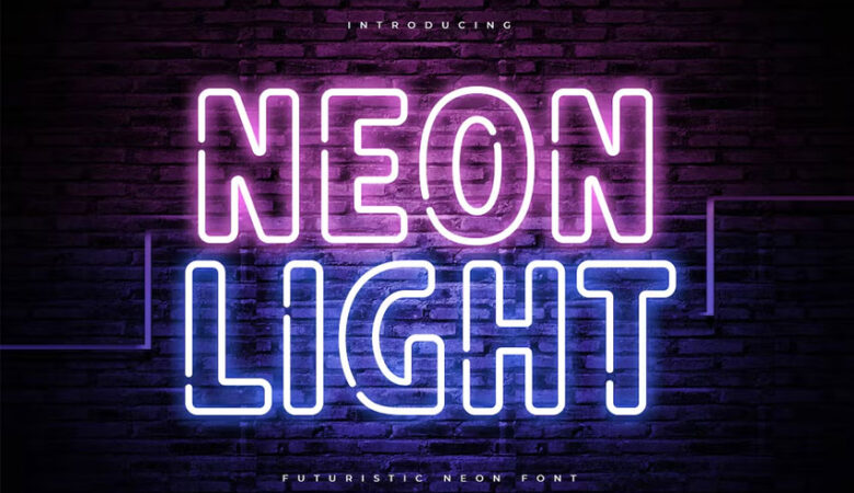 Neon Light Font