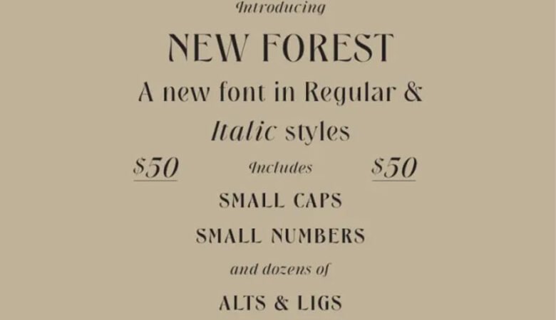 New Forest Font