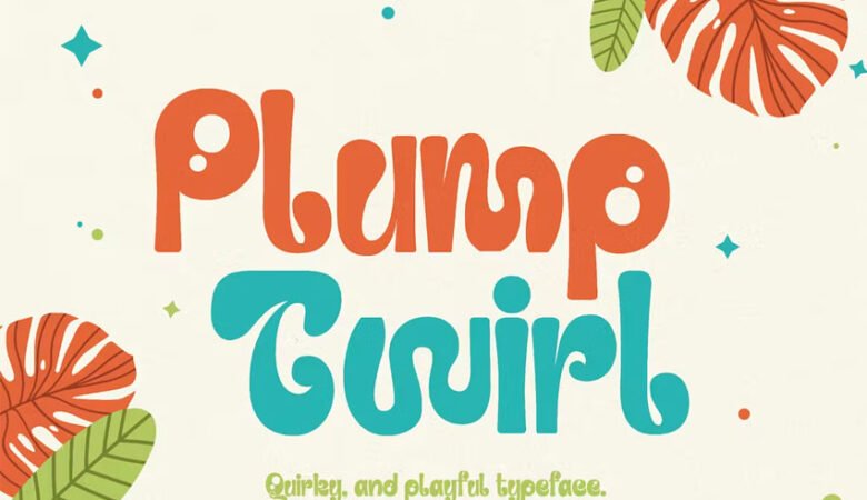 Plump Twirl Font