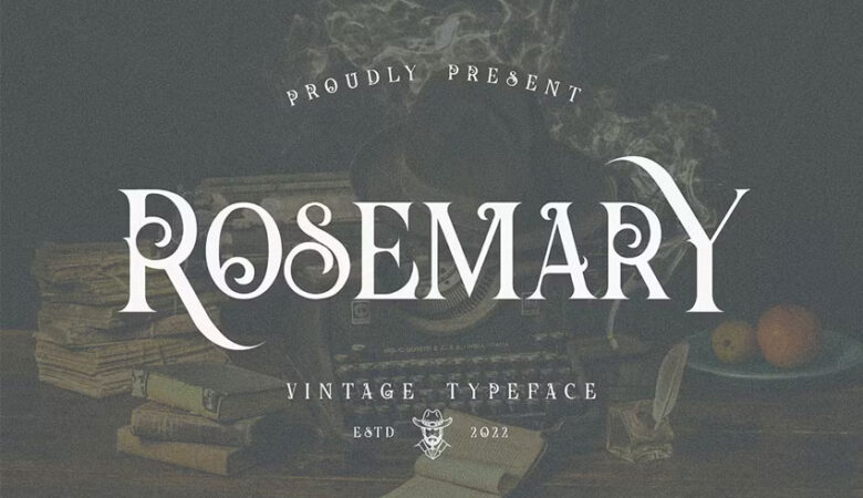 Rosemary Vintage Font