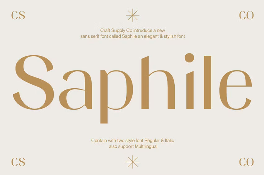 Saphile Font