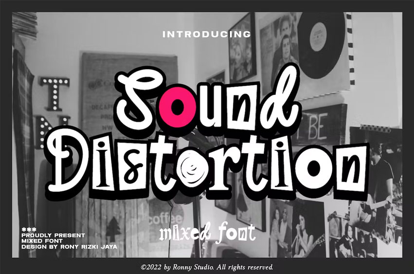 Sound Distortion Font