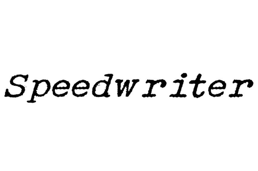 Speedwriter Font