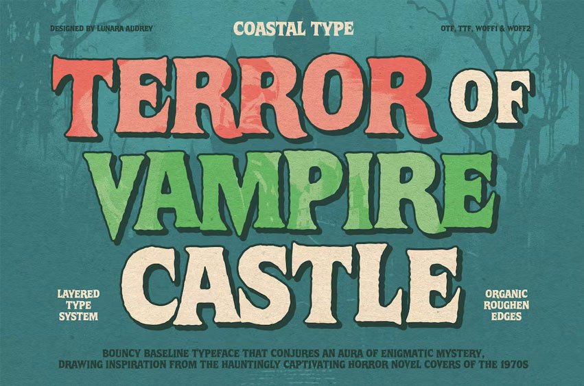 Terror of Vampire Castle Font
