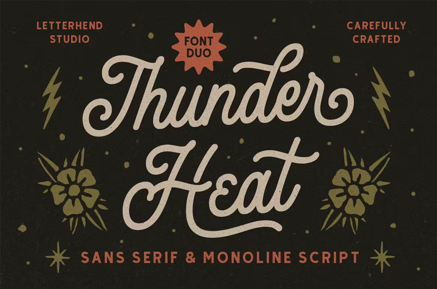 Thunder Heat Font