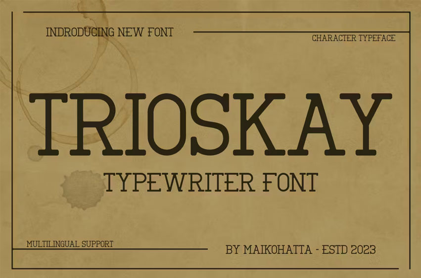 Trioskay Font