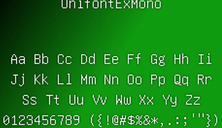 UnifontEX Font