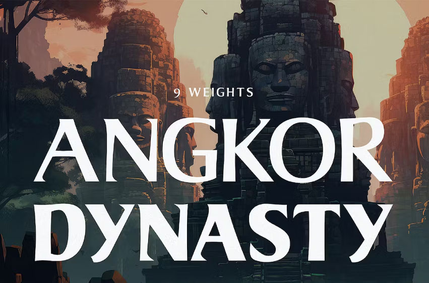 Angkor Dynasty Font