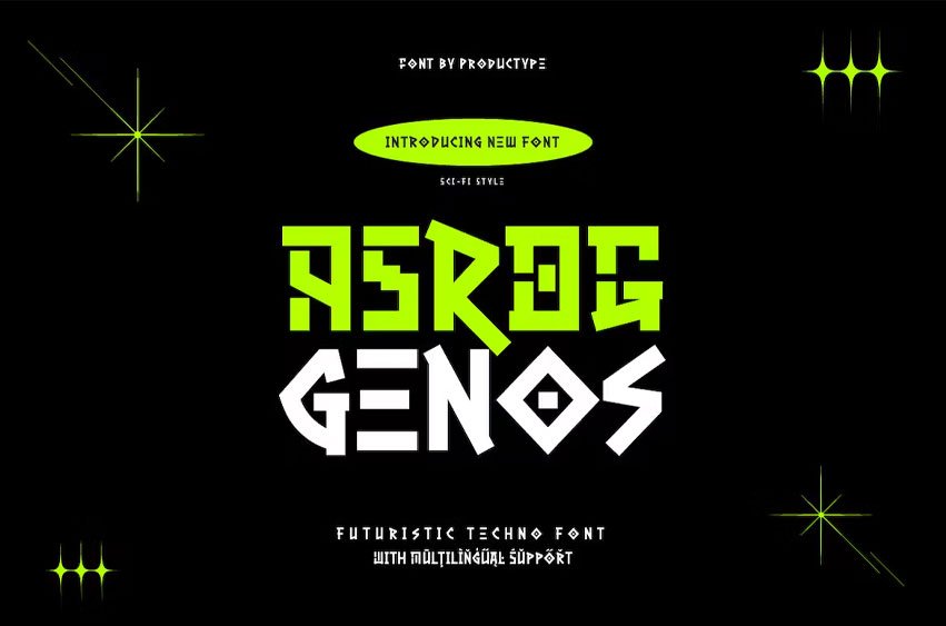 Asrog Genos Font