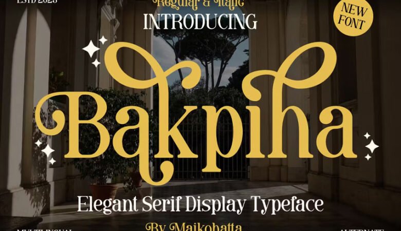 Bakpiha Font