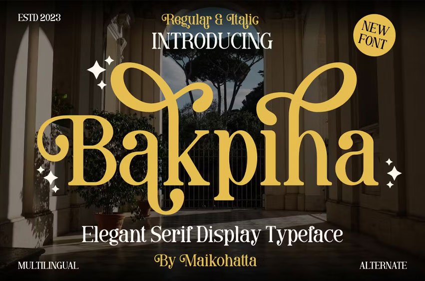 Bakpiha Font