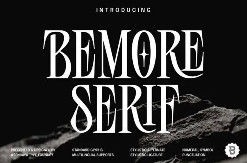 Bemore Serif Font