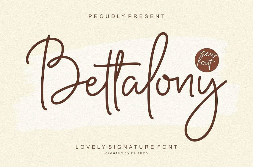 Bettalony Font