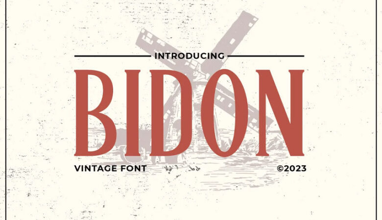 Bidon Font